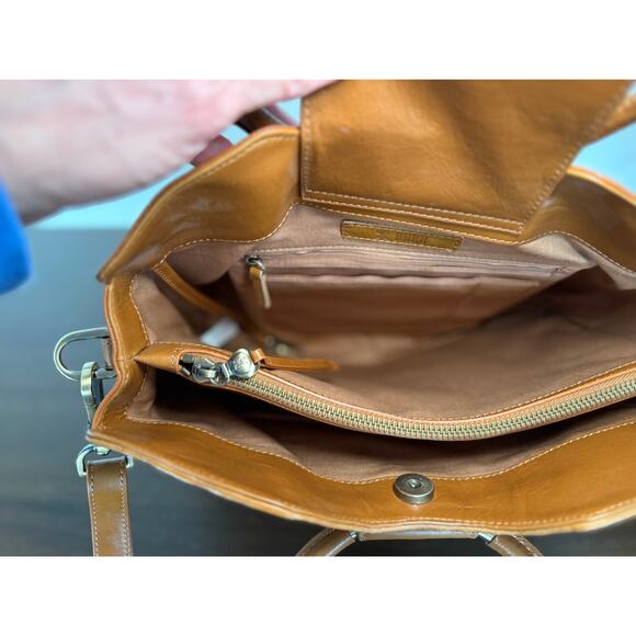 New without tags - HOBO Heidi Leather Satchel in Multi Stripe - Picture 9 of 11